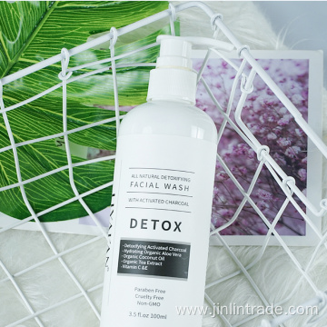 Custom Detox natural organic Activated carbon face Cleanser